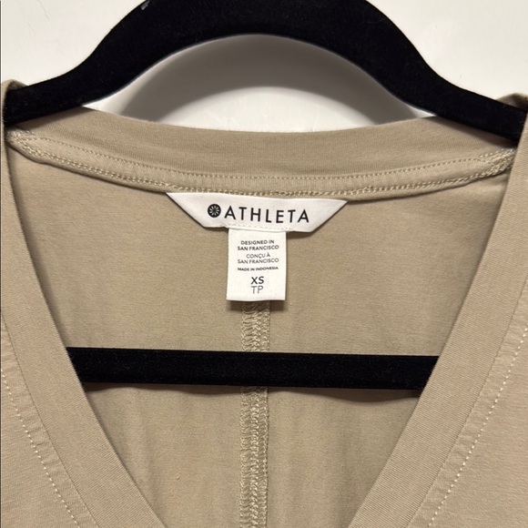 Athleta Sand Ruched Sheath Mini Dress - Picture 2 of 7